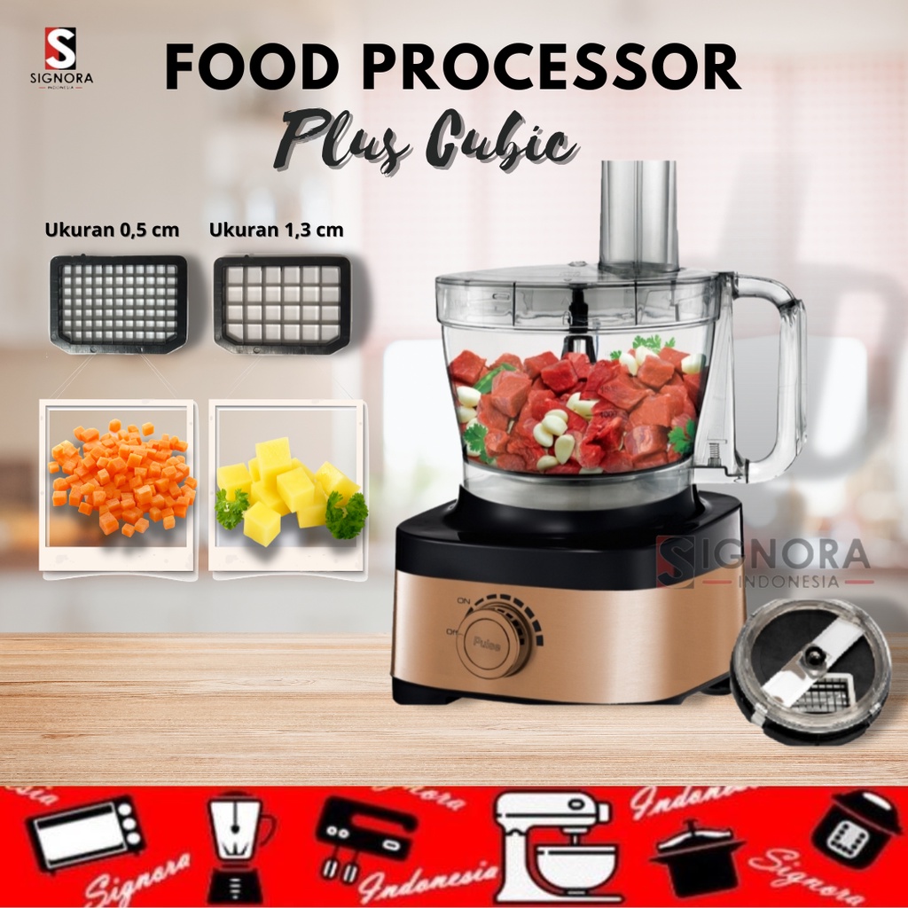 Jual Food Processor Pro Plus Cubic Cutter Signora hadiah cantik