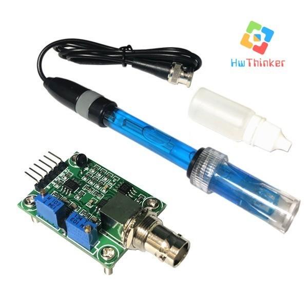 Jual Modul Analog PH Sensor Kit PH-4502C Electrode Probe PH4502C E201-C ...