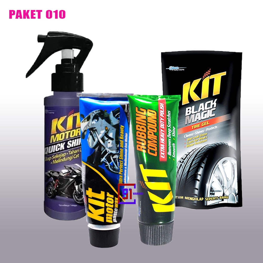 Jual Kit Black Magic Tire Gel Semir Ban Kit Rubbing Compound Kit