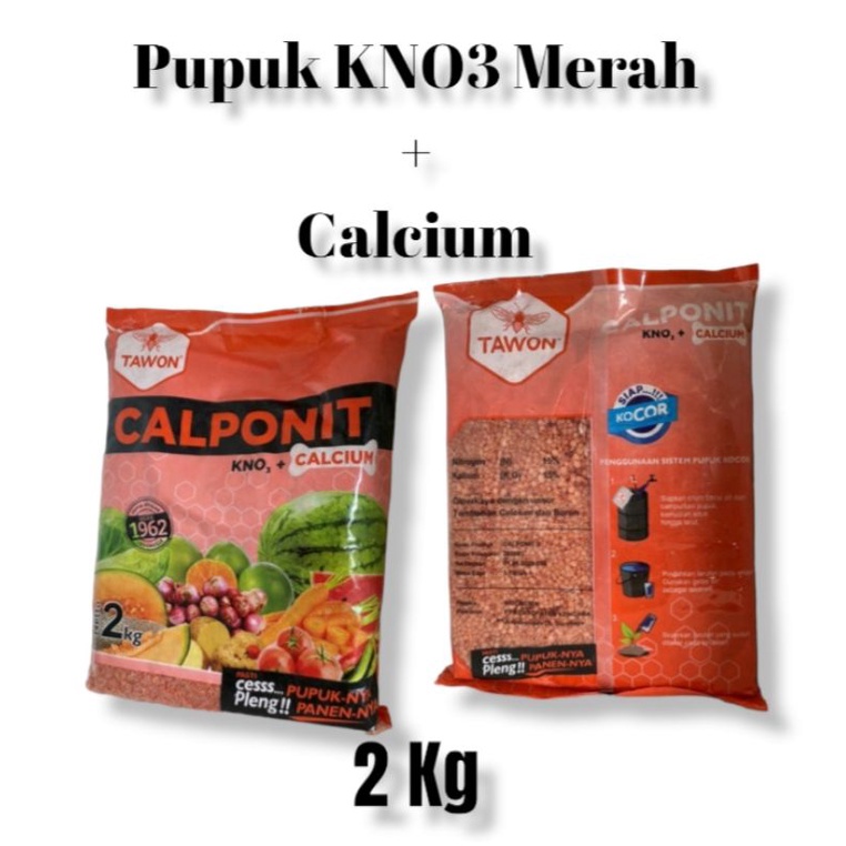 Jual Pupuk Calponit (KNO3 Merah + Calcium) 2 Kg | Shopee Indonesia