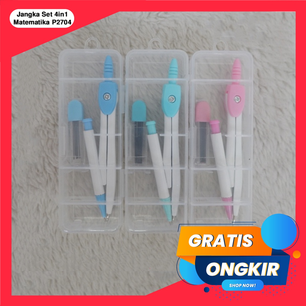 Jual 365 Jangka Set Jangka Jangkar 4IN1 Alat Ukur Matematika JANGKA SET 41370 P2704 Shopee