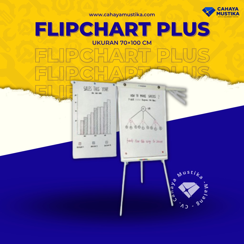Jual Jual FlipChart Millenium Uk 70x100 Plus Harga Flip Chart Di Malang Shopee Indonesia