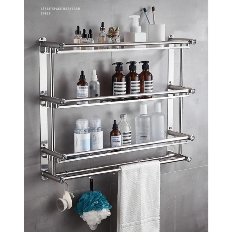 Jual RAK TOILET GANTUNG KAMAR MANDI LAVENDER 3 TINGKAT SS3 STAINLESS ...