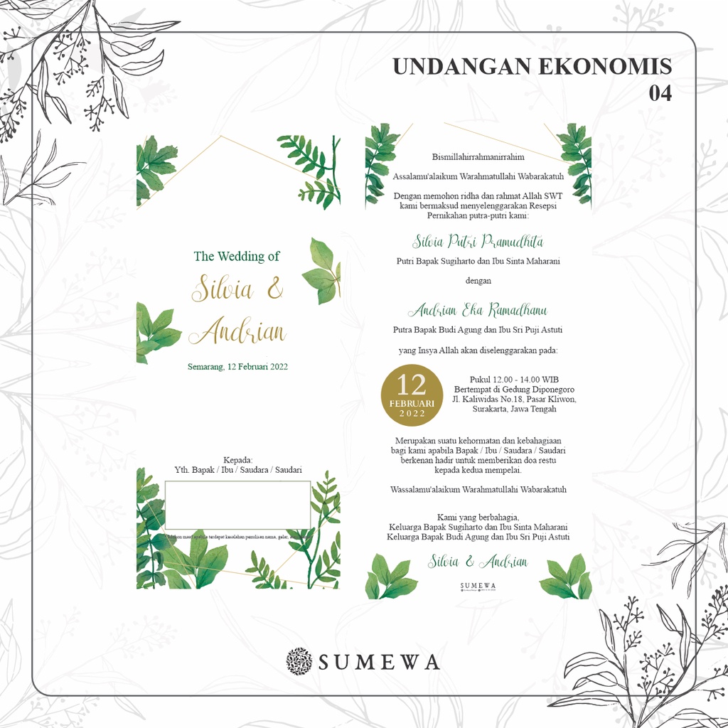 Jual Undangan Pernikahan Softcover Aesthetic / Undangan Pernikahan