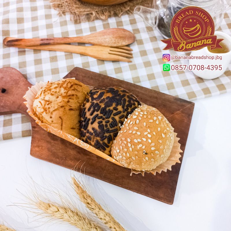 Jual Roti Banana Bread Shop | Roti 3 Rasa | Roti Boy | Roti bun ...