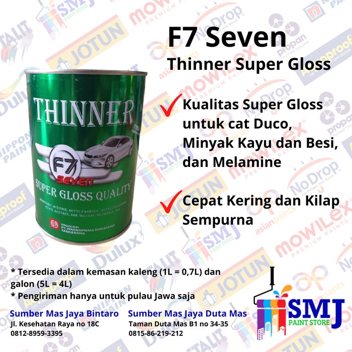 Jual Thinner Thinner Pengencer Cat Minyak F7 Kemasan 5 Liter Shopee Indonesia 5645