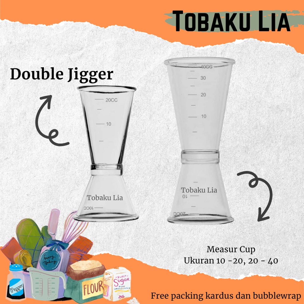 Jual Gelas Ukur Jigger Gelas Takar Akrilik Shopee Indonesia 1856