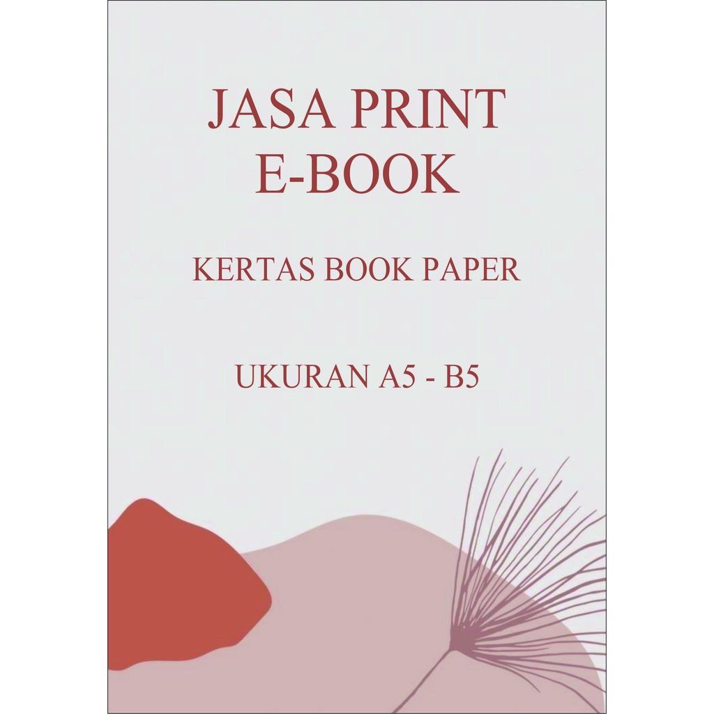 Jual Cetak Buku A5 B5 A4 BAHAN BOOK PAPER DAN HVS PRINT MURAH | Shopee ...