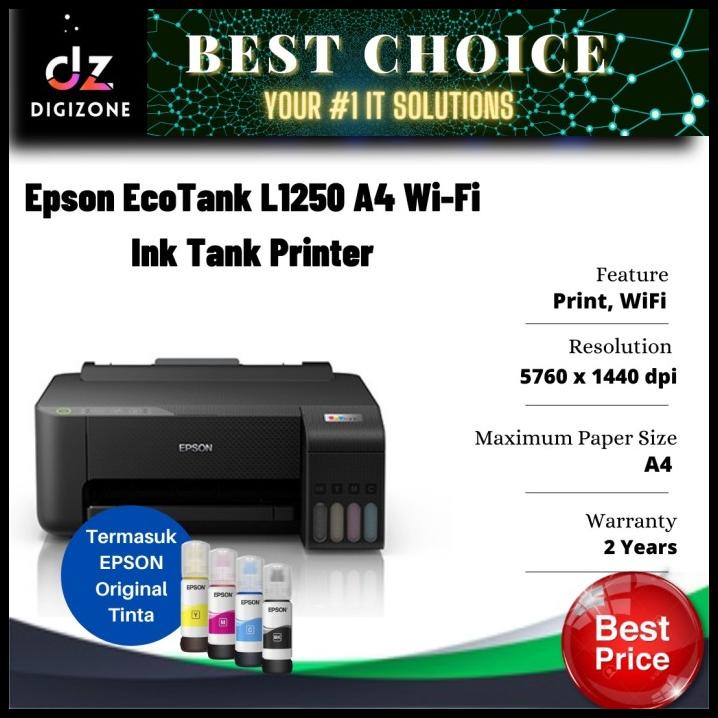 Jual Printer Epson L1250 Inktank Single Function Print Wireless Wifi Shopee Indonesia 0641