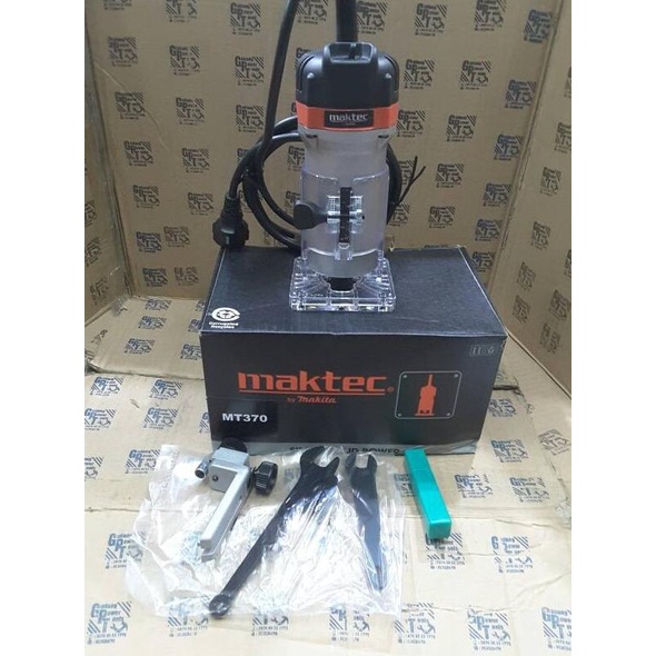 Jual Mesin Profil Router Trimmer Kayu 6mm Maktec MT 370 MT370 | Shopee ...