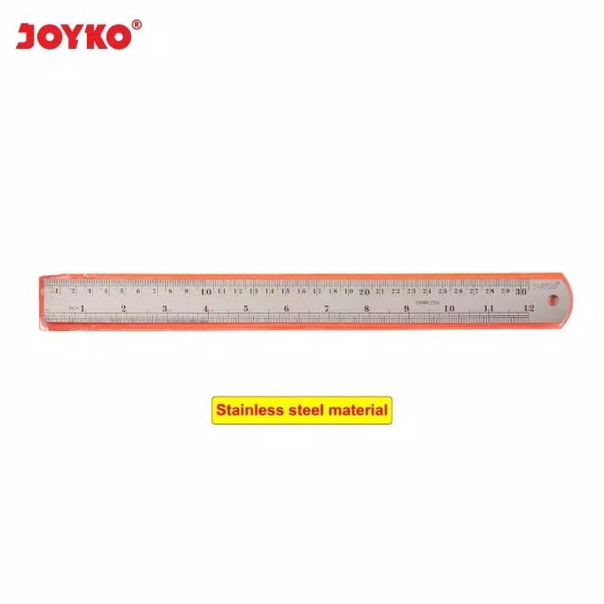 Jual ] Penggaris Besi 30cm Joyko Stainless Steel Ruler 30 Cm