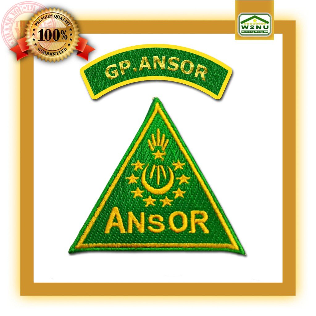 Jual Patch Bedge Bet Atribut Lambang Logo Bordir Seragam Jas Ansor