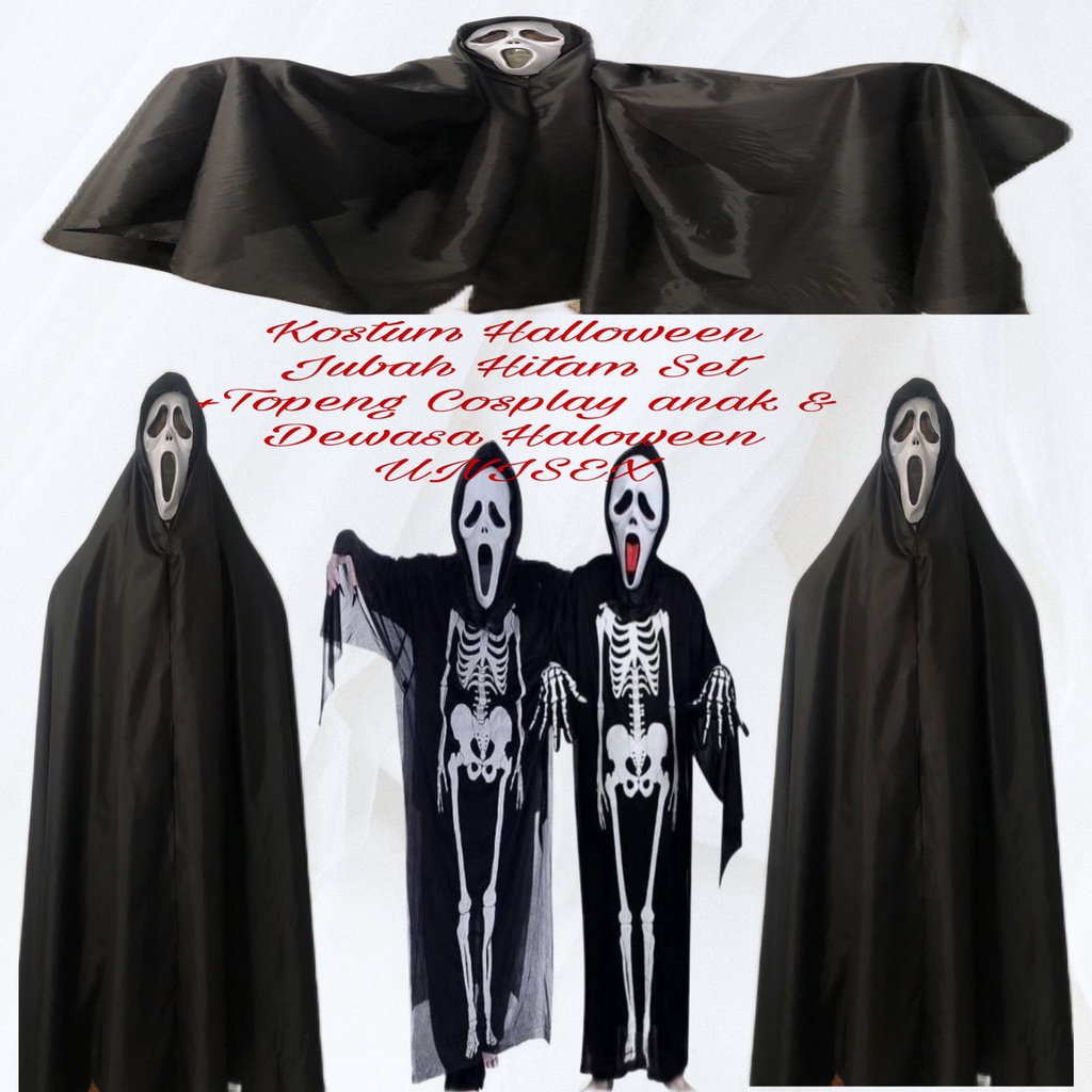 kostum halloween jubah template