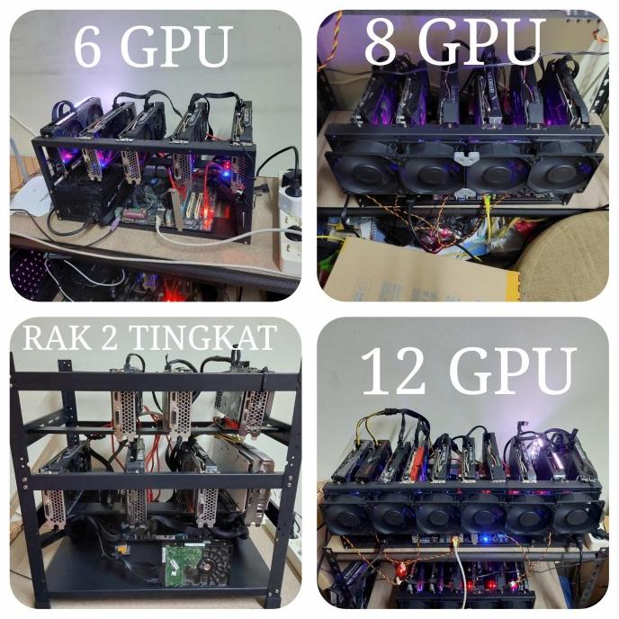 Jual Rak Mining Rig Open Air Case Gpu Premium Black | Shopee Indonesia