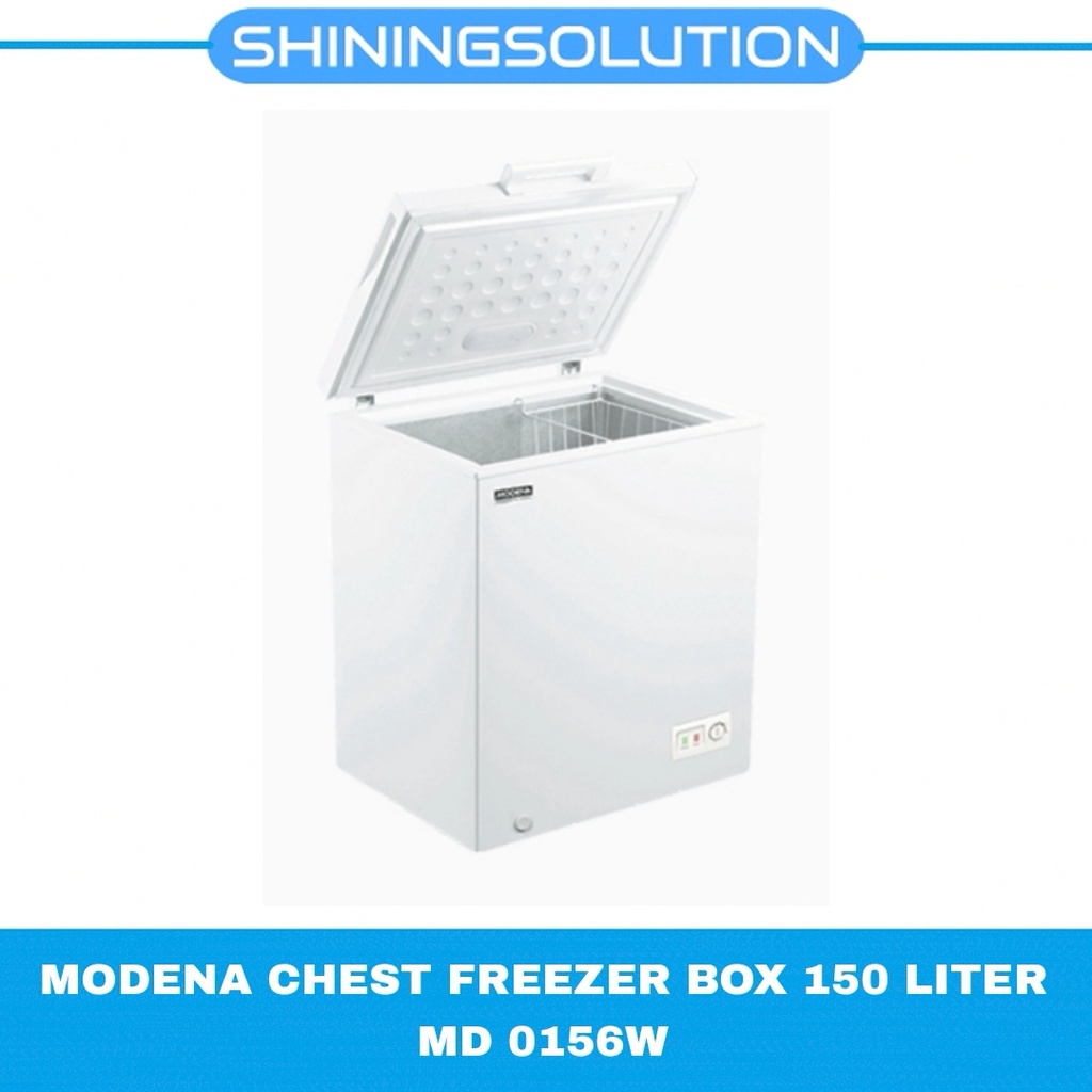 Jual MODENA CHEST FREEZER BOX 150 LITER MD 0156W Shopee Indonesia