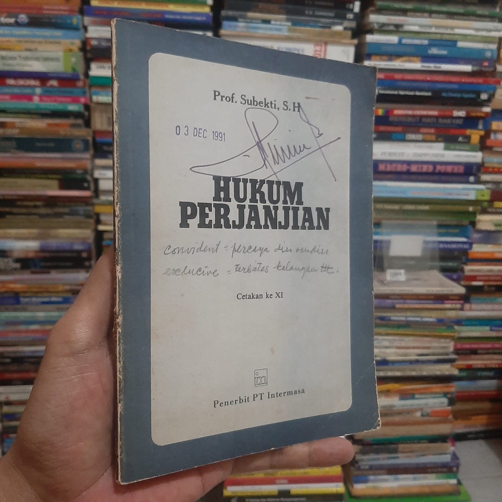 Jual Hukum Perjanjian By Prof Subekti S H Shopee Indonesia