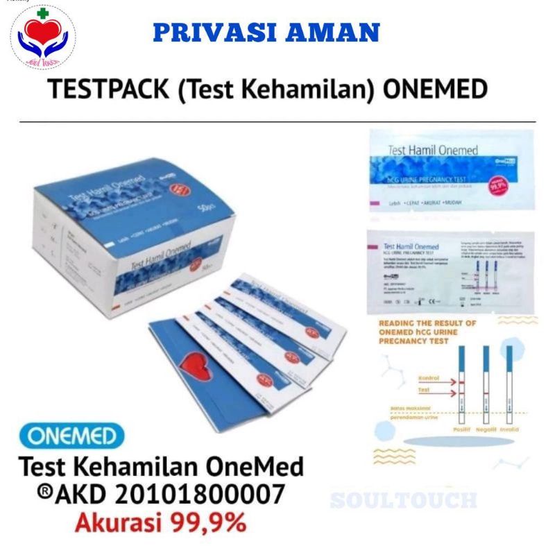 Jual Tes Kehamilan Onemed per Strip Tespek / Test Hamil / Test Pack ...