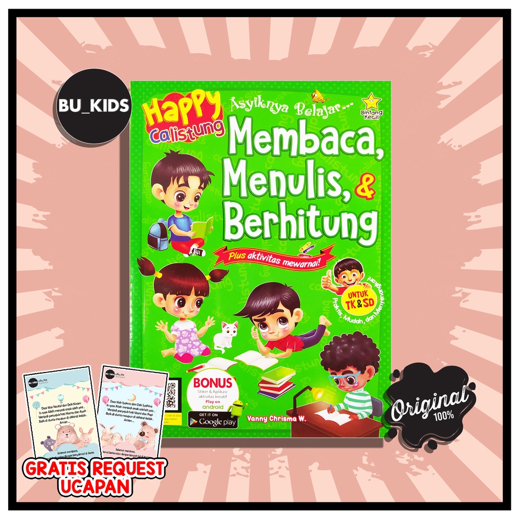 Jual Buku Calistung Anak Tk Paud - Happy Calistung Membaca Menulis ...