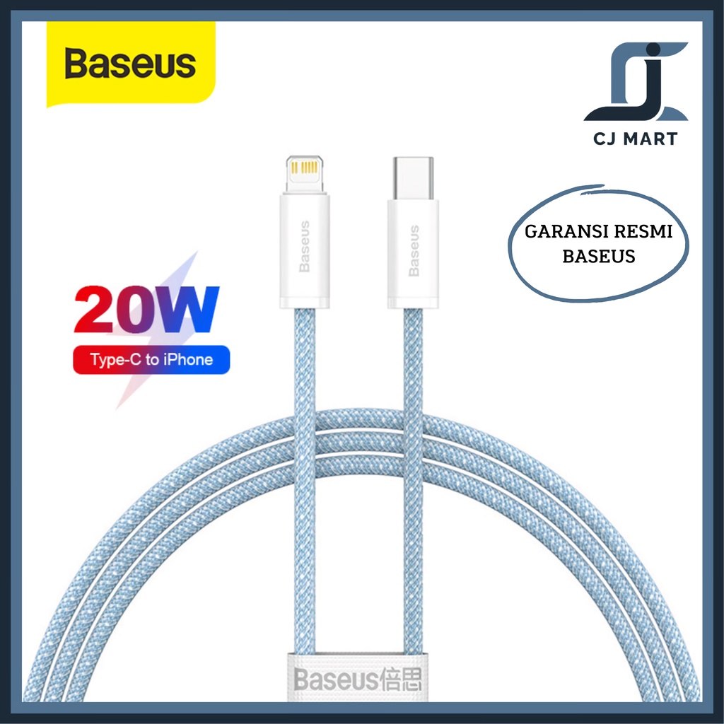 Jual BASEUS KABEL DATA FAST CHARGE PD 20W DYNAMIC CABLE TYPE C TO ...