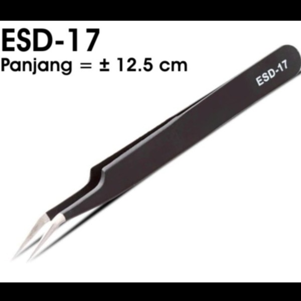 Jual Pinset Tweezer Lurus Tumpul ESD-17 ESD17 ESD 17 Tweezers Mirip ...