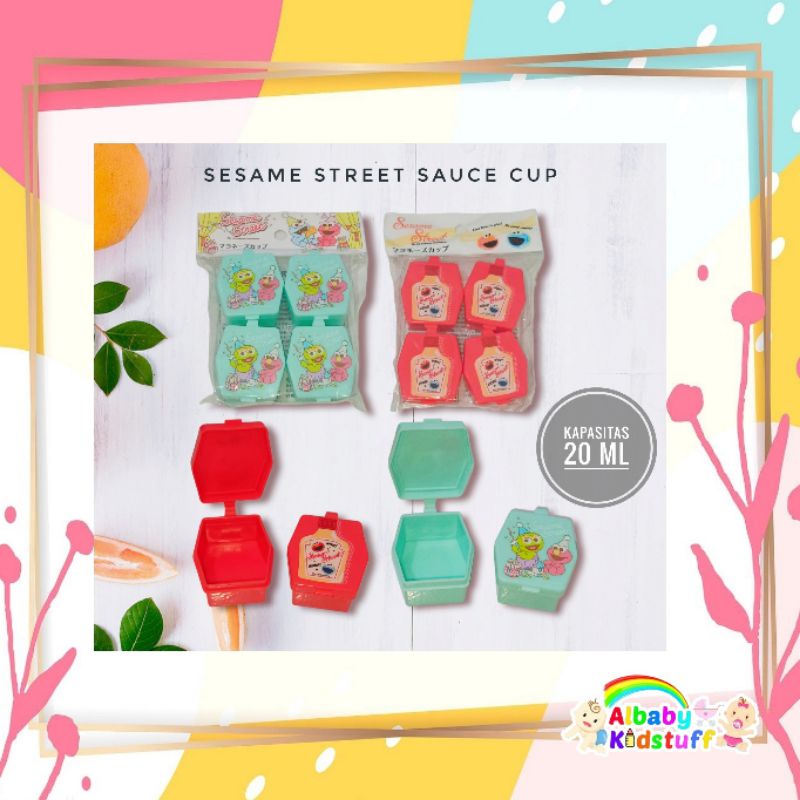Jual Daiso Sesame Street Sauce Cup, Tempat/Wadah Saus Sesame Street