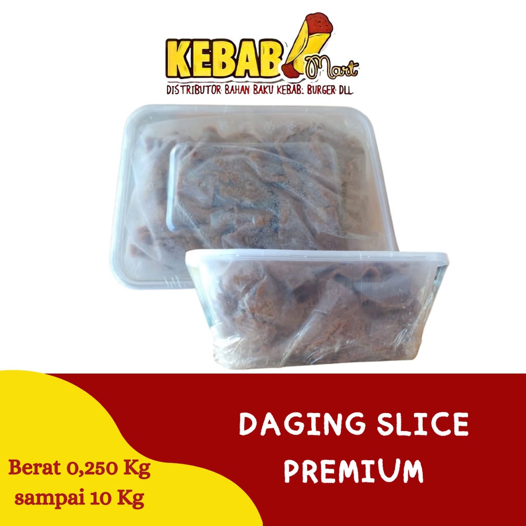 Jual Daging Kebab Slice Premium iris Sudah Matang Siap Pakai | Shopee ...