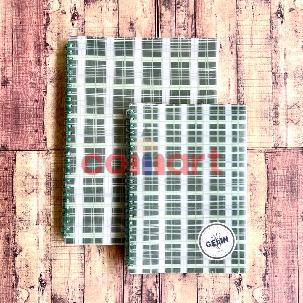 Jual Notepad - Notebook Spiral Wengu PPXQ027 Motif Kotak Vintage A5 B5 ...