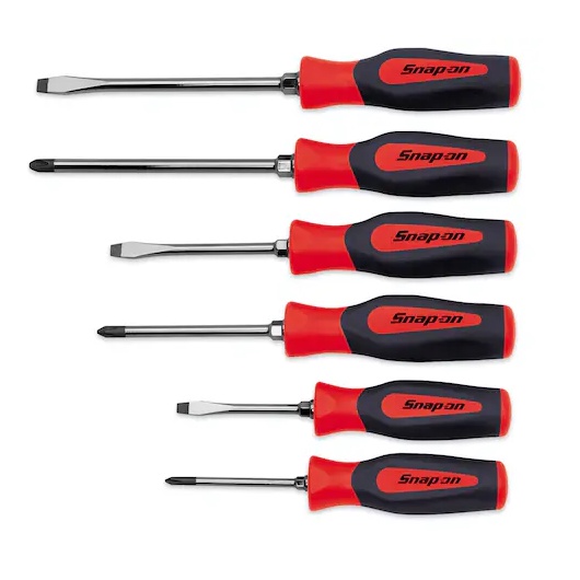 Jual Snap On 6 pc Combination Hard Grip Standard Screwdriver Set ...