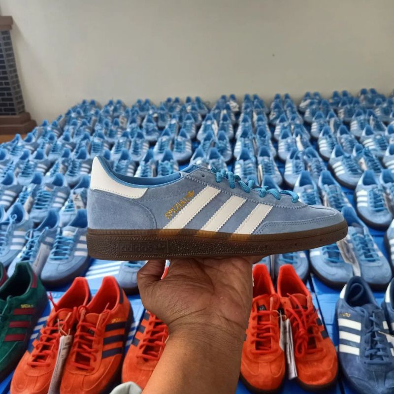 Jual Adidas Handball Spezial Light Blue Original Guarantee | Shopee ...