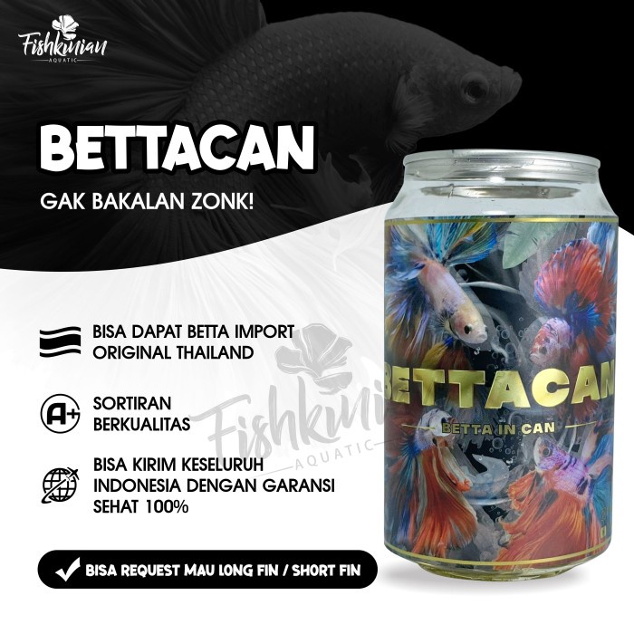 Jual BETTACAN FISHKINIAN - IKAN CUPANG DALAM KALENG (MYSTERY) | Shopee ...