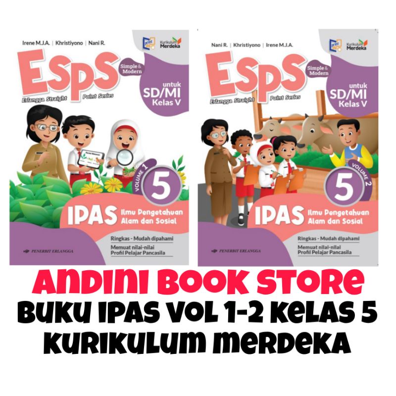 Jual Buku Ipas Kelas 5 Sdmi Kurikulum Merdeka Erlangga Shopee Indonesia