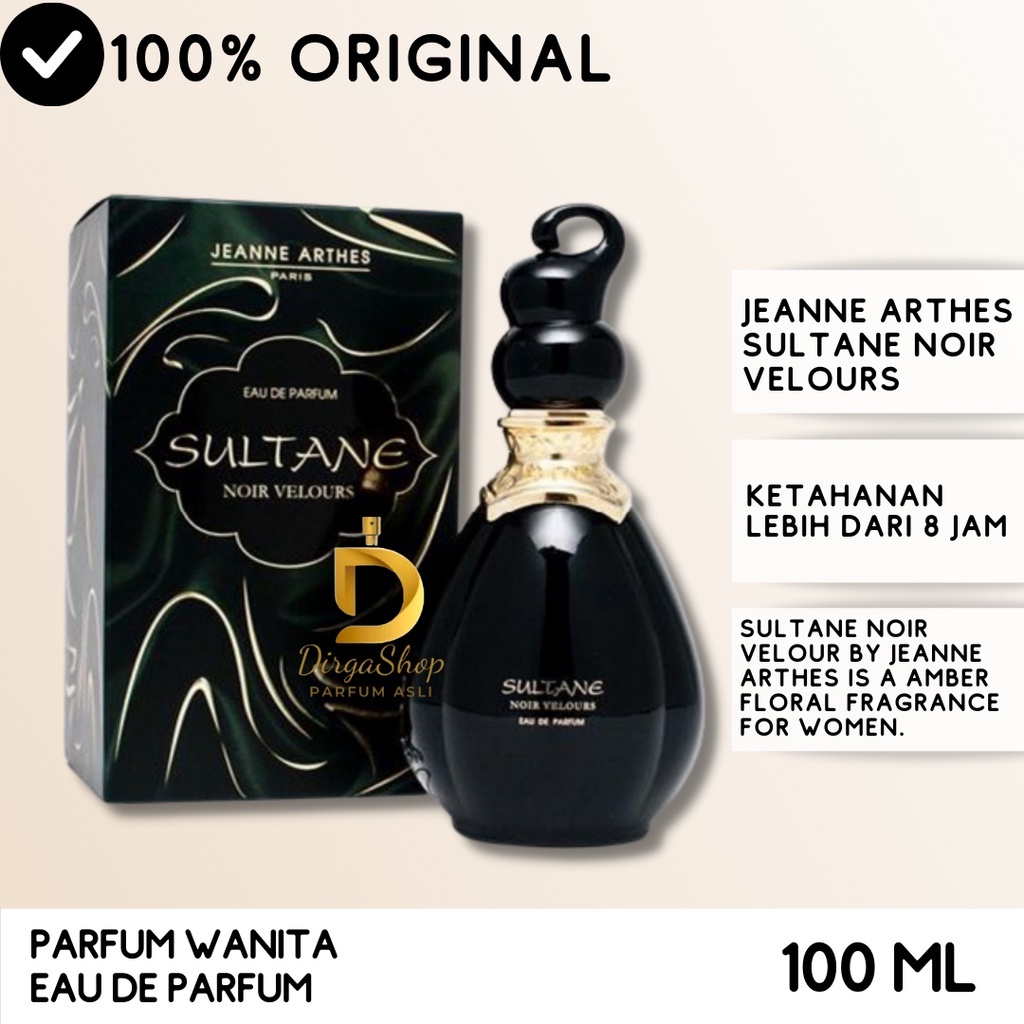 Jual Parfum Original Jeanne Arthes Sultane Noir Velours Women EDP 100ml ...
