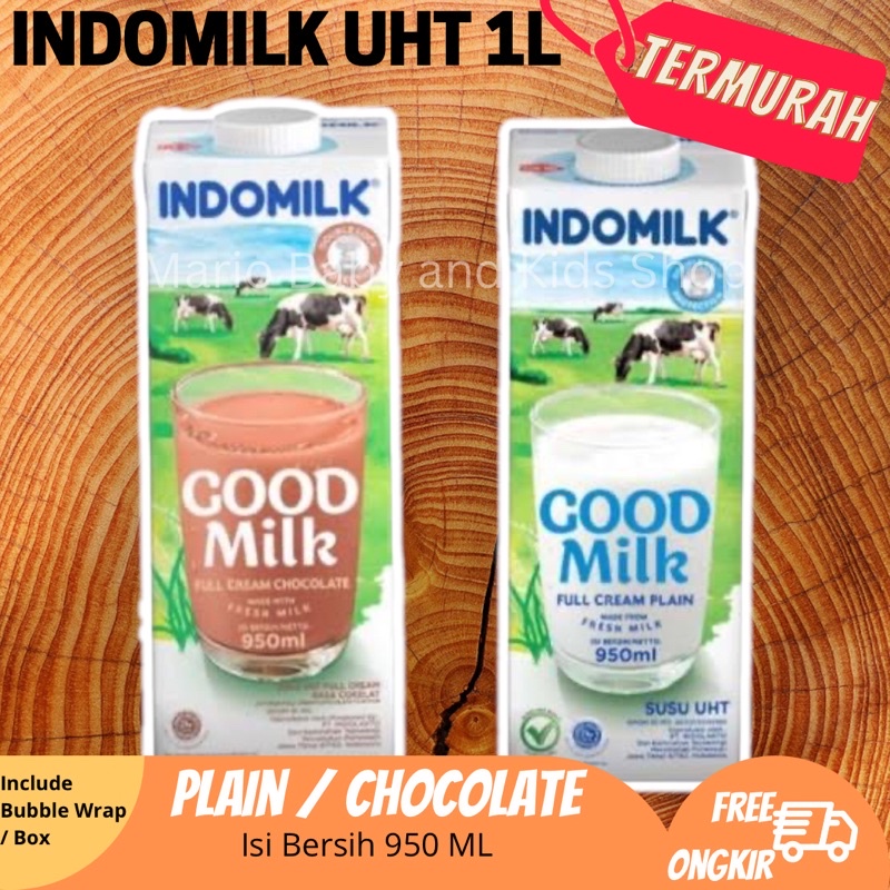 Jual Termurah Susu Indomilk Uht Full Cream 1 Liter 950ml Shopee Indonesia 8105