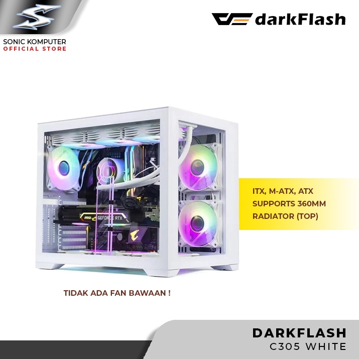 Jual DARKFLASH C305 ATX CASING PC GAMING | Shopee Indonesia