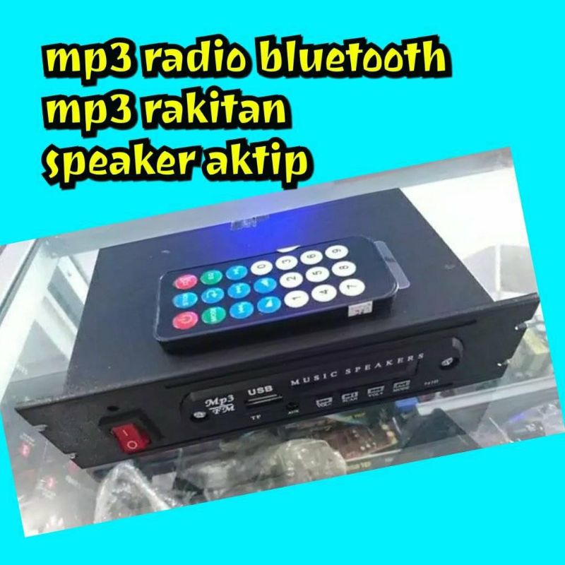 Jual Rakitan MP3,radio, bluetooth,usb,sudah gratis adaptor 12 v 2A ...