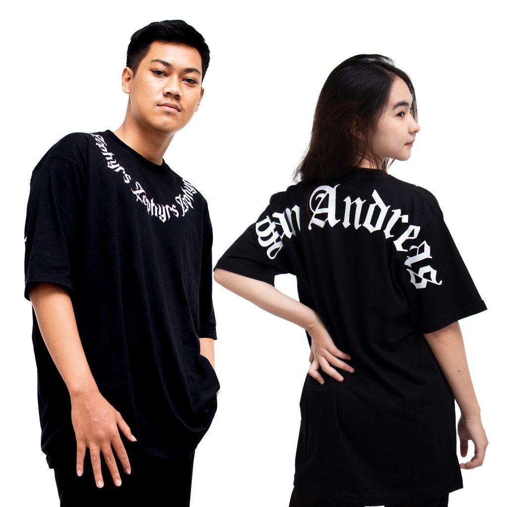 Jual GSC - Baju KAOS OVERSIZE SAN ANDREASS / Kaos Oversize Terbaru