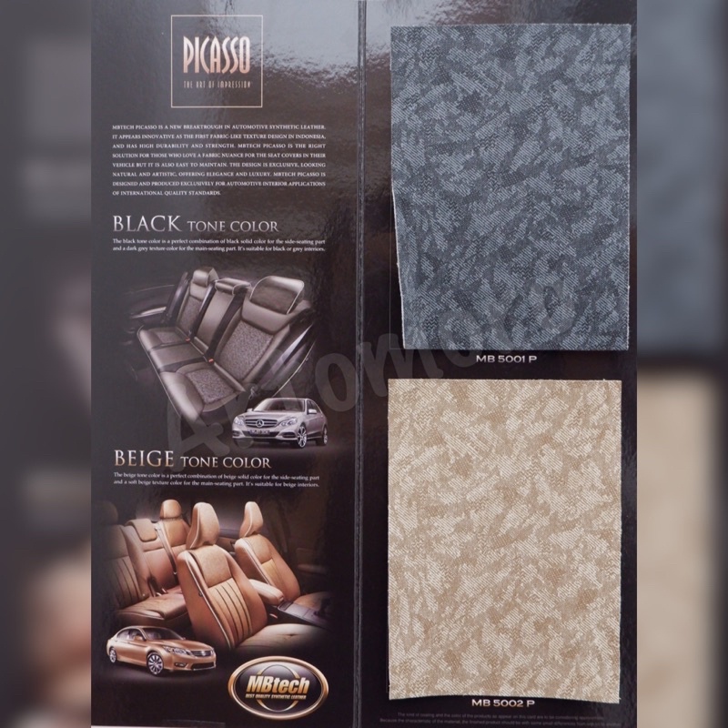 Jual MB-TECH / MBTech Picasso - Bahan Jok Mobil & Jok Sofa | Shopee ...