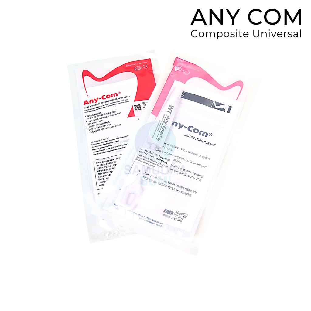 Jual ANY COM Composite Anycom Tambal Gigi dan Veneer Putih | Shopee ...