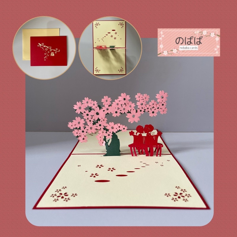 Jual Kartu Ucapan ULANG TAHUN/ PASANGAN/ PACAR/ KEKASIH 3D Pop Up