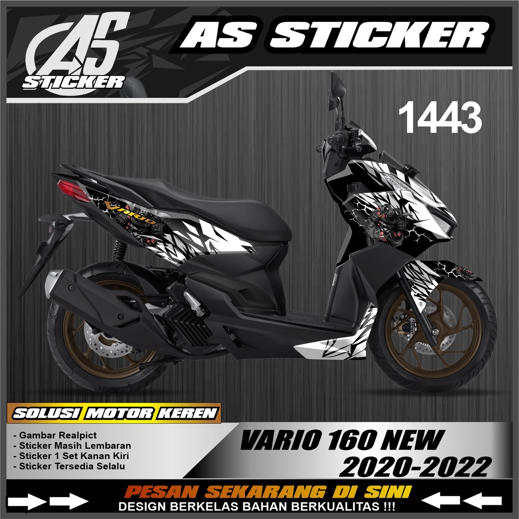 Jual 1443a Decal Sticker Vario 125 150 New Full Body Stiker Skotlet