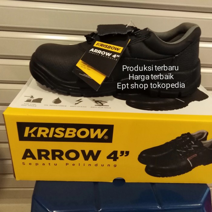 Jual Boots Sepatu Pengaman Krisbow Safety Shoes Arrow 4 Inch Sepatu ...