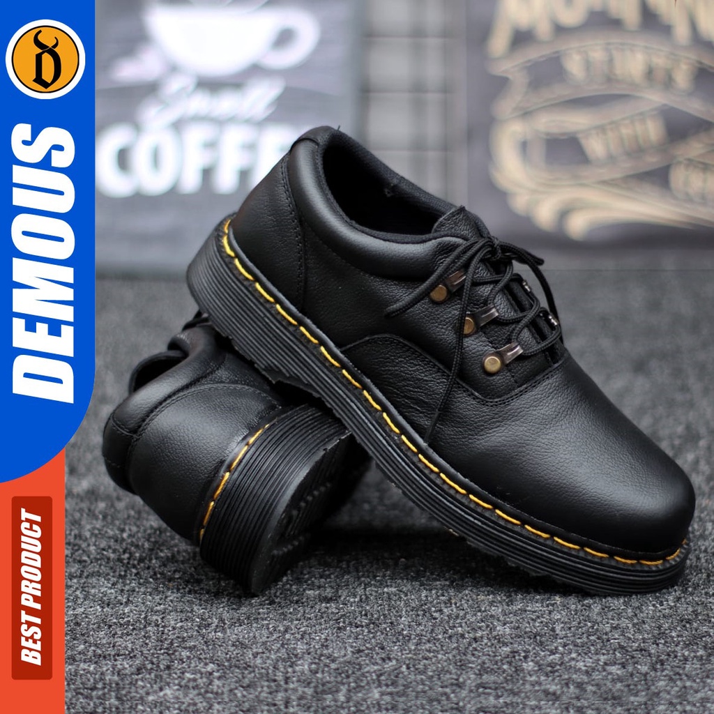 Jual DEMOUS Hagrid - Sepatu Pantofel Formal Docmart Low Boots Kulit ...