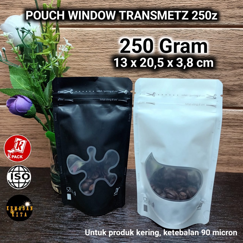 Jual STANDING POUCH WINDOW 250 GRAM | Shopee Indonesia