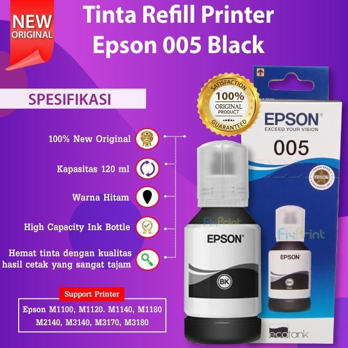 Jual Tinta Epson 005 005S Original Printer Epson M1100 M1120 M2140 Ori ...