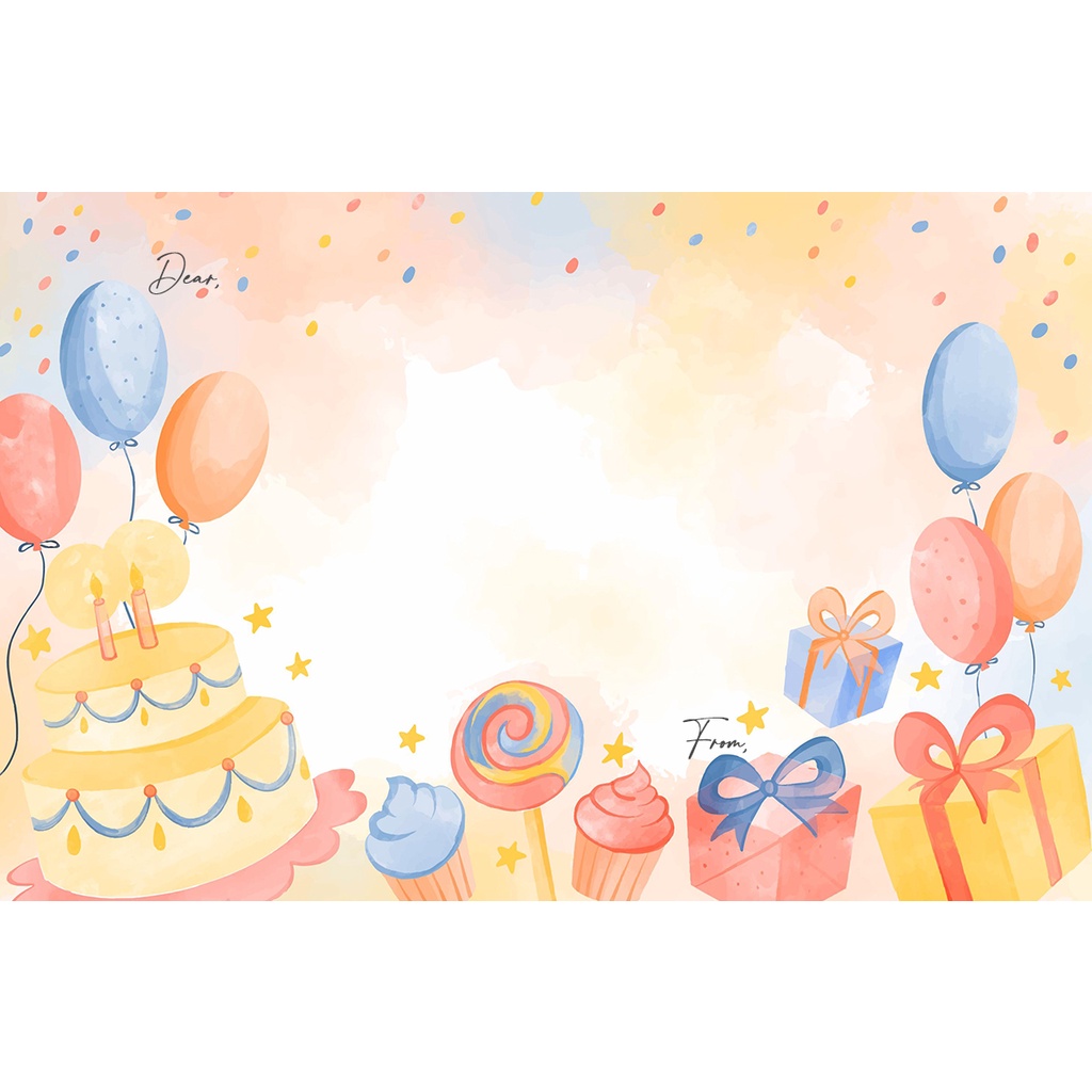 Jual KARTU UCAPAN ULANG TAHUN - GREETING CARD POLOS - GREETING CARDS