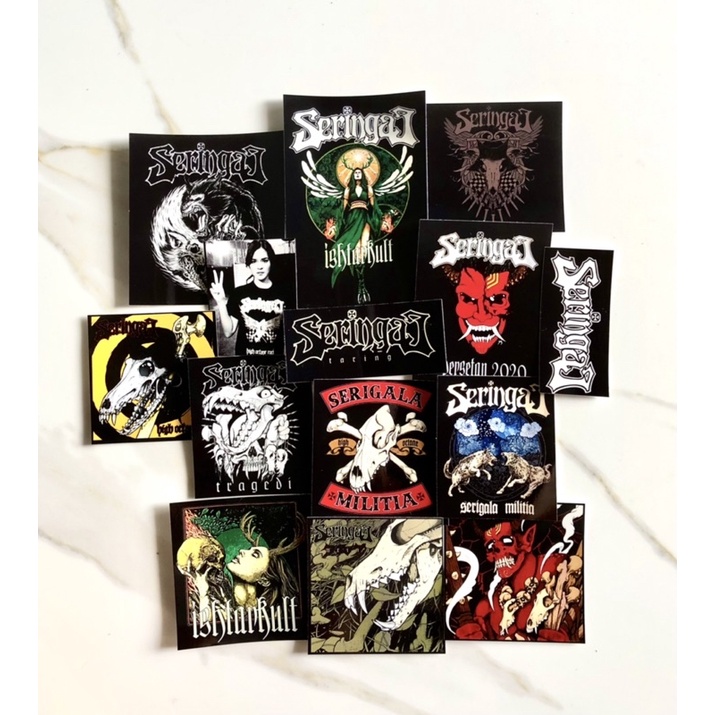 Jual sticker pack seringai satu set a4 | Shopee Indonesia