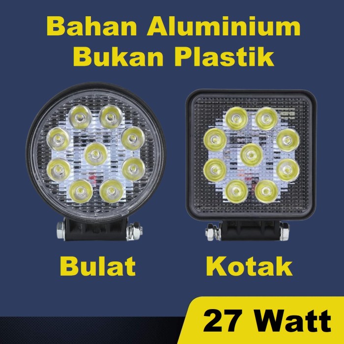 Jual Lampu Tembak Sorot Led Worklight Titik Mata Watt Kotak Bula Shopee Indonesia