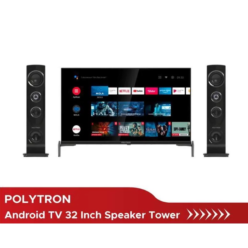 Jual Led DIGITAL Tv Polytron 24 32 Inch dengan Home Teater Speaker