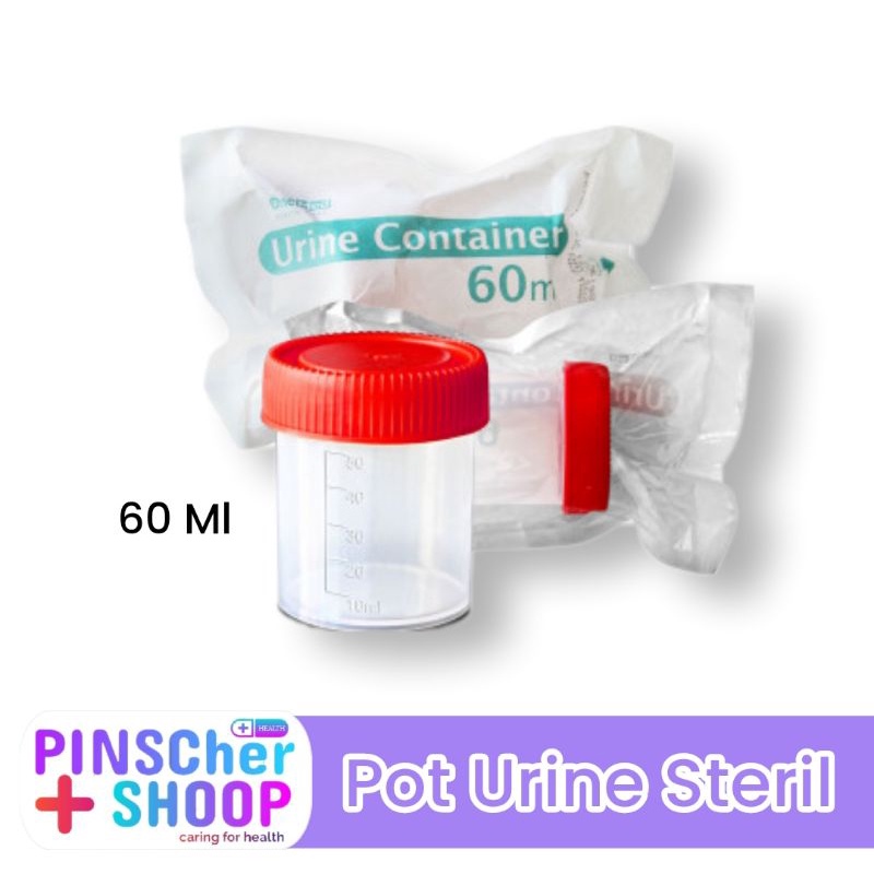 Jual Urine Container 60 Ml Sterile Pot Sample Urine / Pcs | Shopee ...