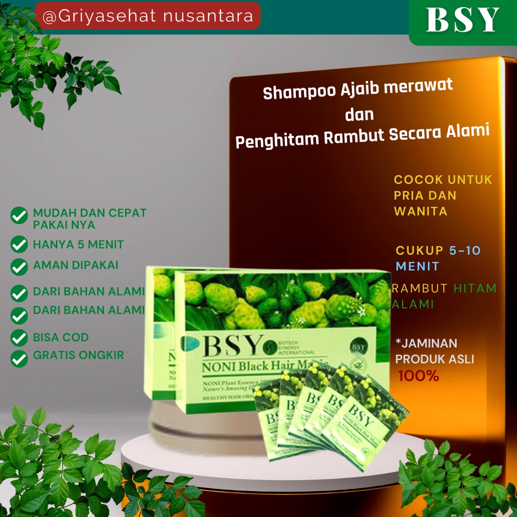 Jual semir rambut {1Box}BSY Noni Pewarna Rambut Box Ijo | Shopee Indonesia
